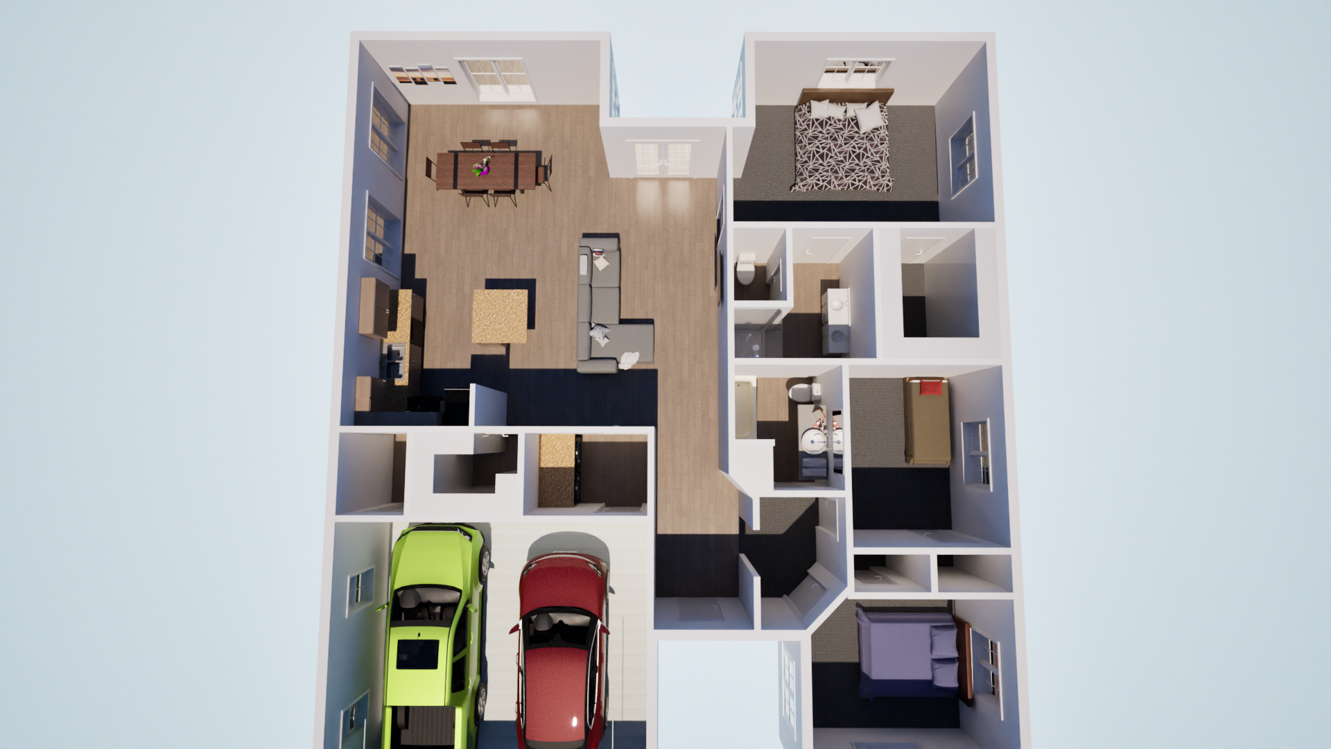 3D Modern Home Render